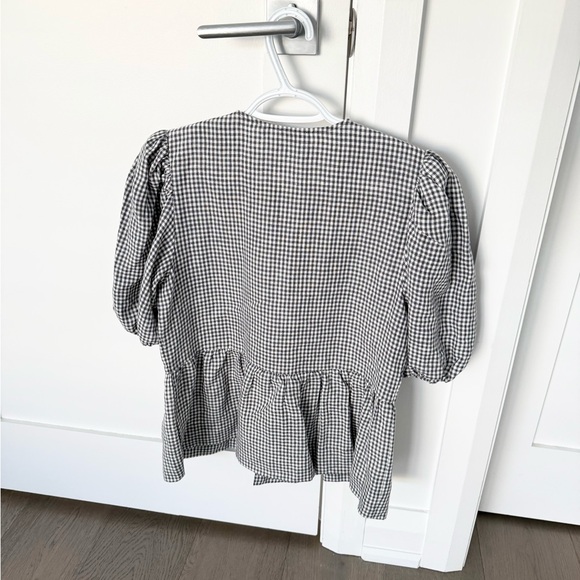 Wilfred Tie-Front Gingham Top - Picture 3 of 3